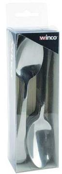 Winco Elite 18/0 Stainless Steel Heavyweight Teaspoon, 6 inch Length - 24 per pack -- 25 packs per case