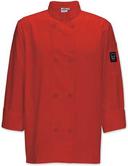 Winco Signature Chef Red Medium Tapered Fit Mens Chef Jacket -- 24 per case