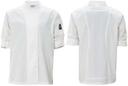 Winco Signature Chef White Tapered Fit Extra Large Ventilated Chef Jacket with Roll Tab Sleeve -- 24 per case