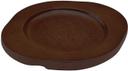 Winco FireIron Round Wood Underliner for CASM-5R & CAST-5 Mini Cast Iron Server and Skillet -- 48 per case