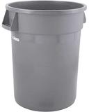 Winco Gray Heavy Duty Round Trash Can, 10 Gallon