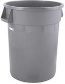 Winco Gray Heavy Duty Round Trash Can, 20 Gallon