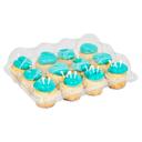 Inno-Pak PET Plastic 12 count Cupcake Container, 12.38 x 10 x 3.7 inch -- 100 per case