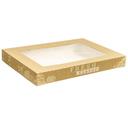Inno-Pak Brown Kraft Plain Cake Carton Lid, 26.5 x 18.63 x 3 inch -- 50 per case