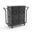 Luxor Black 40-Device Modular Charging Cart, 39 x 15.5 x 39.5 inch