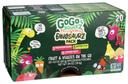 GoGo squeeZ Fruit and VeggieZ Dinosaurz Variety Pack, 3.2 Ounce -- 40 per case