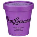 Van Leeuwen Dulce De leche Brownie Ice cream, 14 Fluid Ounce -- 8 per case