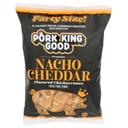 Pork King Good Nacho Cheddar Pork Rinds, 7 Ounce -- 6 per case
