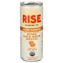 Rise Brewing Co Salted Caramel Nitro Cold Brew Coffee, 7 Fluid Ounce -- 12 per case