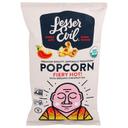 LesserEvil Organic Fiery Hot Popcorn, 4.6 Ounce -- 12 per case