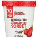The Frozen Farmer Strawberry Sorbet, 16 Ounce -- 8 per case