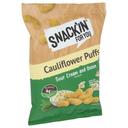 Snackin For You Sour Cream and Onion Cauliflower Puffs, 4 Ounce -- 12 per case