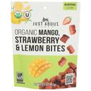 Just About Foods Organic Dried Mango Strawberry and Lemon Bites, 3.5 Ounce -- 6 per case