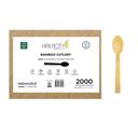 Holy City Straw Company Bamboo Dessert Spoon, 5.5 inch -- 2000 per case