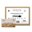 Holy City Straw Company Wrapped Bamboo Spoon, 6.7 inch -- 750 per case
