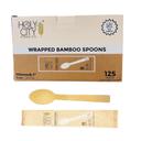Holy City Straw Company Wrapped Bamboo Spoon, 6.7 inch -- 750 per case