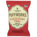 Puffworks Organic Strawberry PB and J Puffs, 1.2 Ounce -- 6 per case
