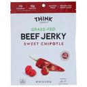 Think Jerky Sweet Chipotle Grass Fed Beef Jerky, 2.2 Ounce -- 8 per case