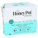The Honey Pot Organic Cotton Cover Herbal Super Pads with Wings, 16 Count -- 2 per case