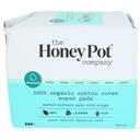 The Honey Pot Organic Cotton Cover Herbal Super Pads with Wings, 16 Count -- 2 per case