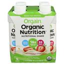 Orgain Organic Strawberries and Cream Grass Feed Protein Nutritional Shake, 44 Fluid Ounce -- 3 per case
