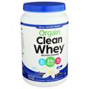 Orgain Vanilla Bean Clean Whey Protein Powder, 29.2 Ounce