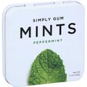 Simply Gum Peppermints Mints - 30 count per pack -- 6 packs per case