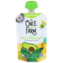 Once Upon A Farm Organic Wild Rumpus Avocado Fruit and Veggie Blend Baby Food, 3.2 Ounce -- 8 per case