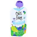 Once Upon a Farm Organic Pear Y Blueberry Spinach Smart Blend Baby Food, 3.5 Fluid Ounce -- 8 per case