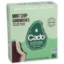 Cado Mint Chip Sandwiches, 24.6 Ounce -- 6 per case