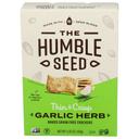 The Humble Seed Thin and Crisp Garlic Herb Crackers, 4.25 Ounce -- 6 per case
