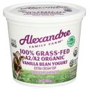 Alexandre Family Farm Organic A2/A2 Vanilla Bean Extra Cream Top Whole Milk Yogurt, 24 Fluid Ounce -- 6 per case