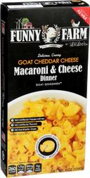 Funny Farm Macaroni and Goat Cheddar Cheese Dinner, 6 Ounce -- 8 per case