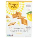 Simple Mills Seed and Nut Flour Lemon Sweet Thins, 4.25 Ounce -- 6 per case