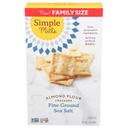 Simple Mills Fine Ground Sea Salt Almond Flour Crackers - Family Size Box, 7 Ounce -- 6 per case