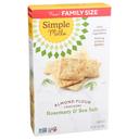 Simple Mills Rosemary and Sea Salt Almond Flour Crackers - Family Size Box, 7 Ounce -- 6 per case