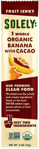 Solely Organic Banana with Coco Fruit Jerky, 0.8 Ounce -- 12 per case