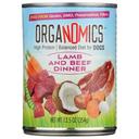 Organomics Lamb and Beef Dinner for Dogs, 12.5 Ounce -- 12 per case