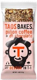 Taos Bakes Pinon Coffee Plus Dark Chocolate Energy Bar, 1.8 Ounce -- 12 per case