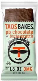 Taos Bakes Peanut Butter Chocolate Plus Butterscotch Energy Bar, 1.8 Ounce -- 12 per case