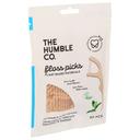 The Humble Co Eco Friendly 2 in 1 Mint Flavor Floss Picks, 50 count -- 4 per case