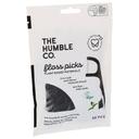 The Humble Co Corn Starch Charcoal Mint Floss Picks, 50 count -- 4 per case