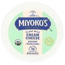 Miyokos Creamery Savory Scallion Plant Milk Cream Cheese, 8 Ounce -- 6 per case