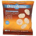 Drizzilicious Mini Birthday Cake Bites Rice Cake, 0.74 Ounce -- 80 per case