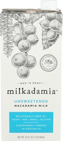 Milkadamia Unsweetened Macadamia Milk, 32 Fluid Ounce -- 6 per case