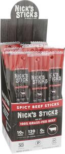 Nick's Sticks Grass Fed Spicy Beef Sticks, 1.7 Ounce -- 25 per case