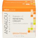 Andalou Naturals Probiotic Plus C Brightening Renewal Face Cream, 1.7 Ounce