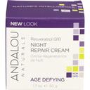 Andalou Naturals Age Defying Resveratrol Q10 Night Repair Cream, 1.7 Ounce