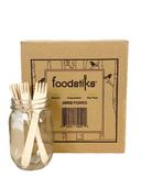 Foodstiks Compostable Wood Fork, 6 1/4 inch Length  -- 1000 per case.