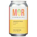 Mor Pineapple Peach Kombucha, 12 Fluid Ounce -- 12 per case